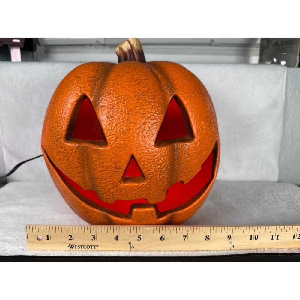 Gemmy Jack O Lantern Pumpkin Blow Mold Unisex OS Orange Excellent Light Up Decor